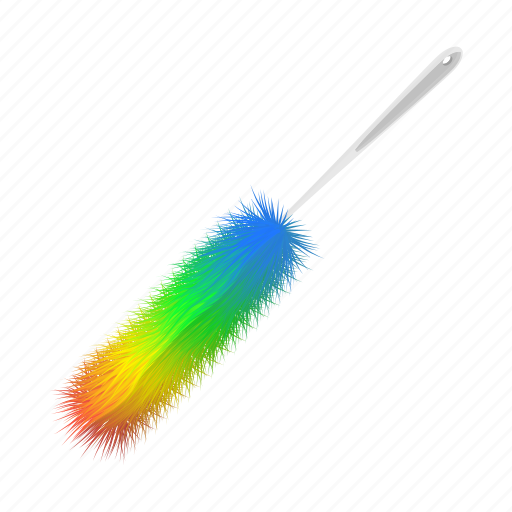 Cartoon, clean, colorful, dust, duster, feather, tool icon - Download on Iconfinder