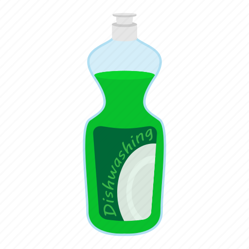 Bottle, cartoon, clean, dishwasher, kitchenware, plastic, soap icon - Download on Iconfinder