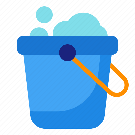Bucket, cleaning, housework, soap, tool icon - Download on Iconfinder