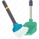 broom, dustpan, sweeping, cleaning, home