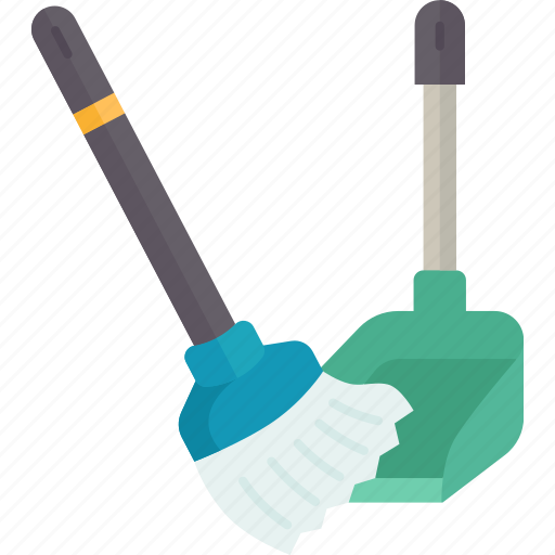 Broom, dustpan, sweeping, cleaning, home icon - Download on Iconfinder