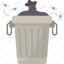 litter, garbage, bin, disposal, waste