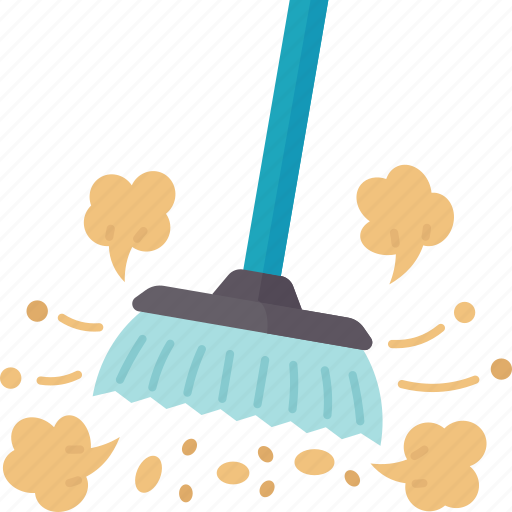 Sweeping, floor, broom, cleaning, house icon - Download on Iconfinder