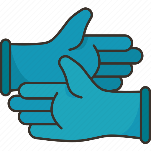 Gloves, rubber, hands, protection, hygiene icon - Download on Iconfinder