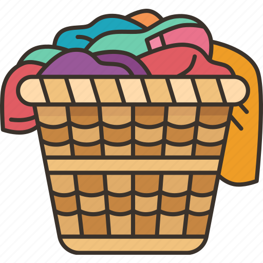 Laundry, basket, clothes, cleaning, housework icon - Download on Iconfinder