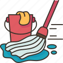 mop, cleaning, floor, wash, housework