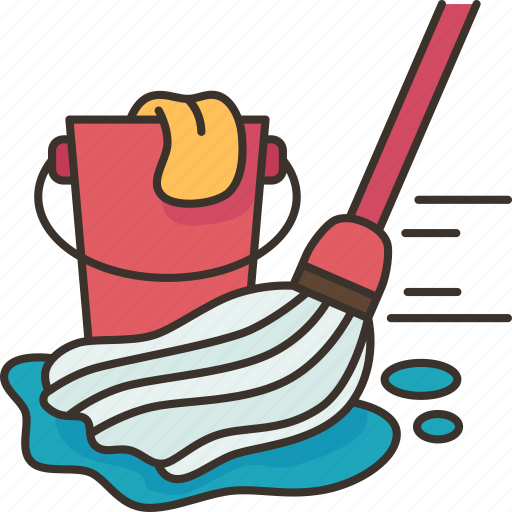 Mop, cleaning, floor, wash, housework icon - Download on Iconfinder