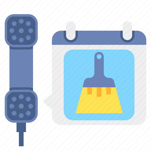Book, cleaner, telephone, service icon - Download on Iconfinder
