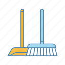 broom, brush, cleaning, dust, pan, scoop, sweeping