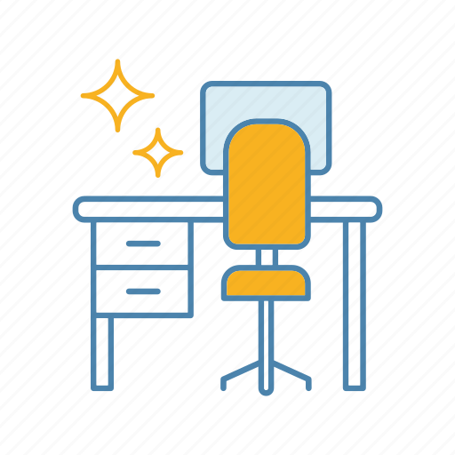 Clean, cleaning, desk, home, table, tidy, workplace icon - Download on Iconfinder