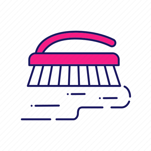 Brush, carpet, cleaning, household, housework, scrub, wash icon - Download on Iconfinder