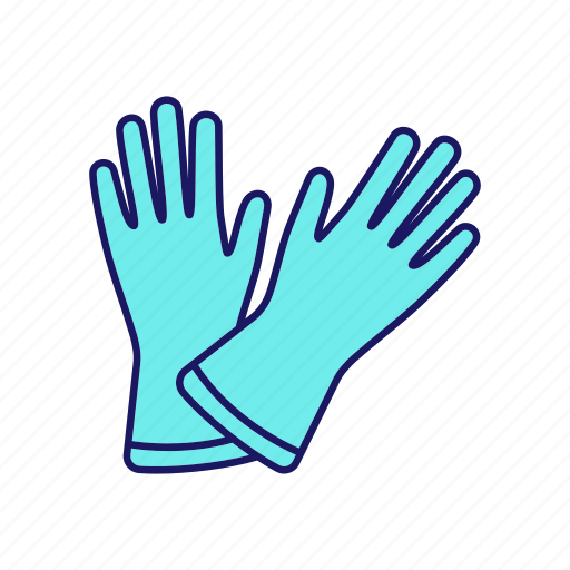 Clean, glove, household, housework, latex, medical, service icon - Download on Iconfinder