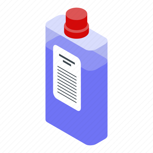 Bottle, cartoon, cleaner, hand, isometric, silhouette, water icon - Download on Iconfinder
