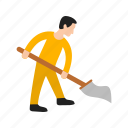 brush, cleaning, floor, house, man, sweep, sweeping