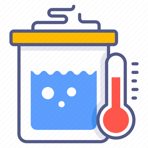 Hot water, warm water, water, water temperature, temperature, thermometer, forecast icon - Download on Iconfinder