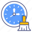 clock, stopwatch, cleaning time, deadline, schedule, cleaning, wash 