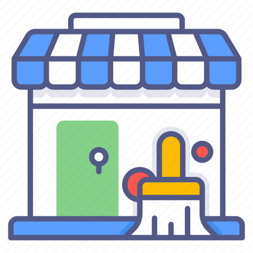 Store cleaning, cleaning, washing, cleaner, brush, vacuum, hoover icon - Download on Iconfinder