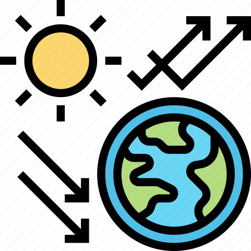 Greenhouse, effect, heat, earth, solar icon - Download on Iconfinder