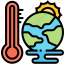 global, temperature, rise, climate, melting 