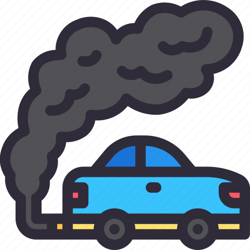 Car, pollution, emission, transportation, contamination icon - Download on Iconfinder