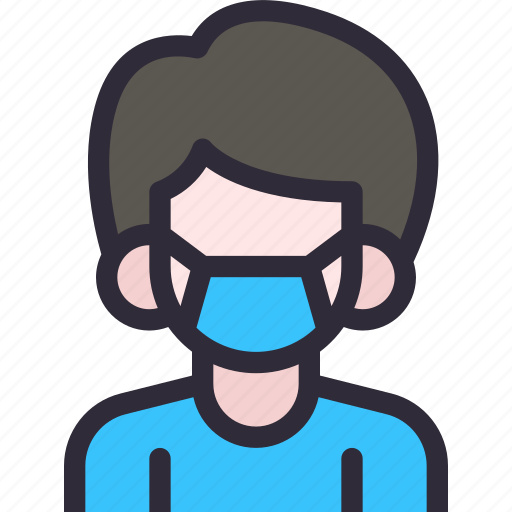 Face, mask, man, avatar, surgical, protection icon - Download on Iconfinder