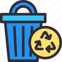 trash, can, bin, recycle, recycling, garbage