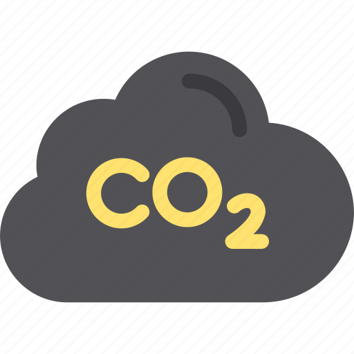 Co2, cloud, carbon, dioxide, pollution, emission icon - Download on Iconfinder