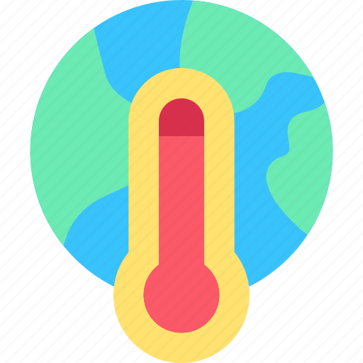 Global, warming, thermometer, world, temperature, earth icon - Download on Iconfinder