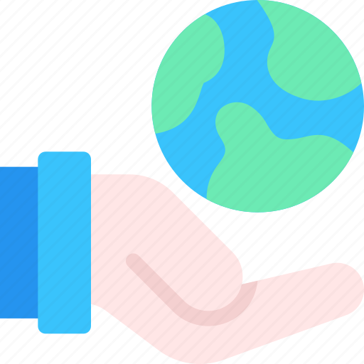 Hand, save, world, ecology, earth icon - Download on Iconfinder
