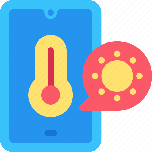 Weather, app, smartphone, temperature, sun, forecast icon - Download on Iconfinder