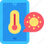 weather, app, smartphone, temperature, sun, forecast 