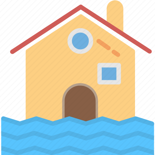 Beach, destruction, disaster, floods, house, tsunami icon - Download on Iconfinder
