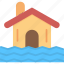 flood, flooded, house, insurance, sea, level 