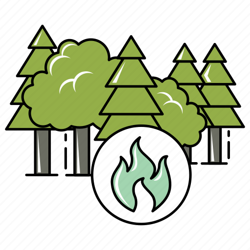 Burn, burning forest, climate, crisis, forest fire, global warming, slash icon - Download on Iconfinder