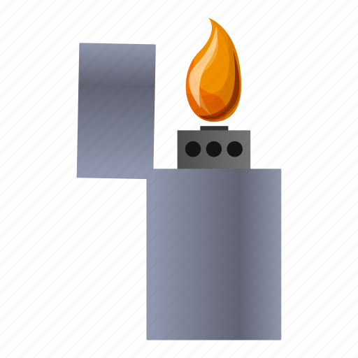 Fire, flame, lighter, metal, object, steel icon - Download on Iconfinder