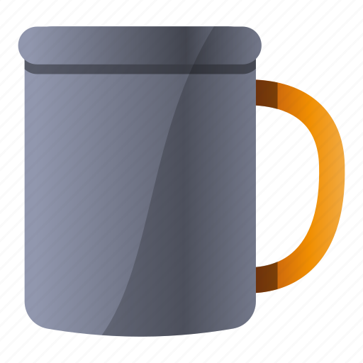 Coffee, cup, metal, mug, tea, white icon - Download on Iconfinder
