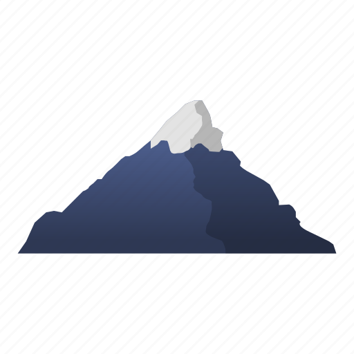 Hill, landscape, mountain, nature, snow icon - Download on Iconfinder