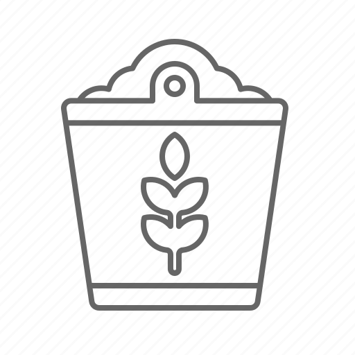 Agriculture, bucket, farm, organic, plant, seed icon - Download on Iconfinder