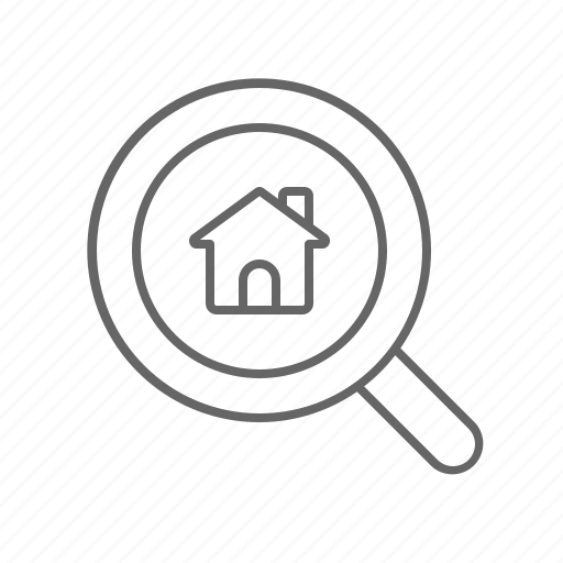 House, property, search icon - Download on Iconfinder