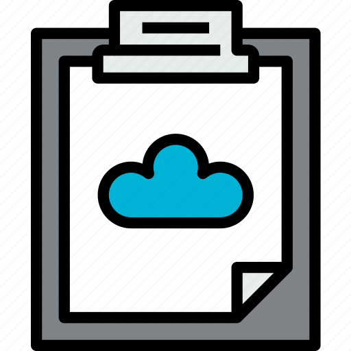 Agenda, business, clipboard, cloud, document, file, report icon - Download on Iconfinder