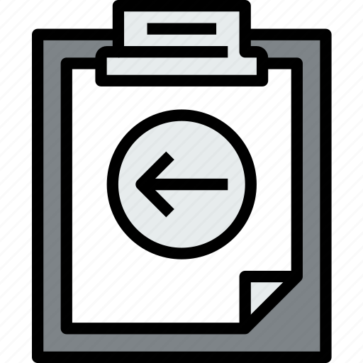 Agenda, business, clipboard, document, file, left, report icon - Download on Iconfinder