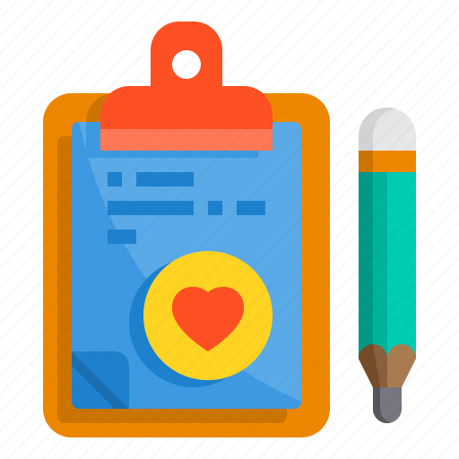 Board, check, clipboard, list, love, pad icon - Download on Iconfinder