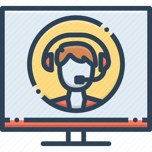 Communication, consultant, conversation, headphone, online, online consultant icon - Download on Iconfinder