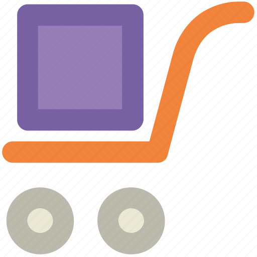 Hand trolley, hand truck, luggage cart, packages icon - Download on Iconfinder