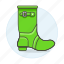 buckle, green, side, tall, footwear, boots, shoes, clothes, accessory 