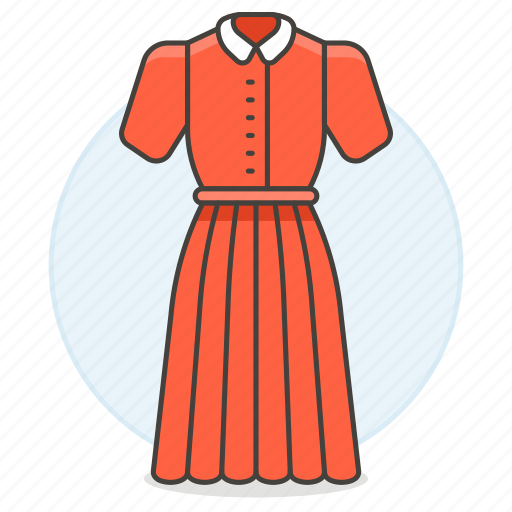 Accessory, clothes, dress, garment, red icon - Download on Iconfinder