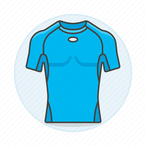 Accessory, clothes, exercise, garment, polyester, shirt, synthetic icon - Download on Iconfinder