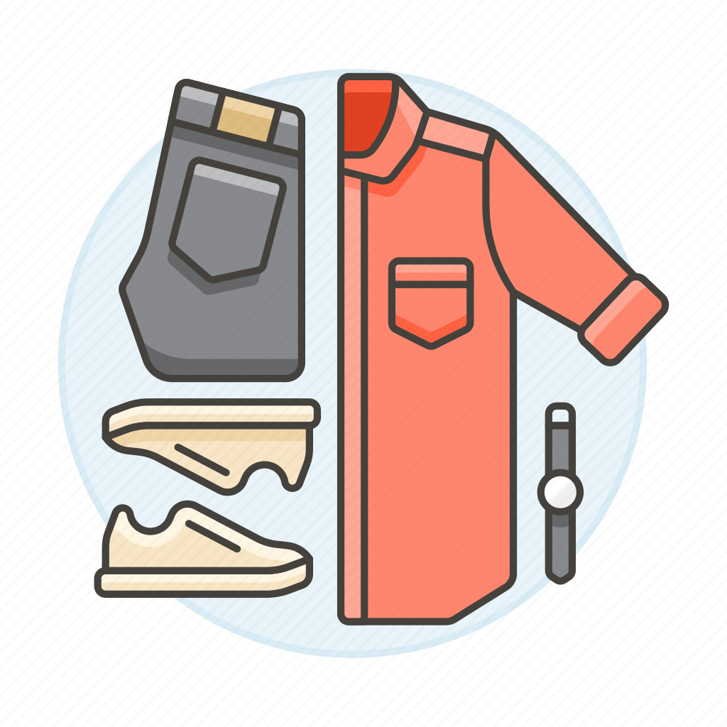 Accessory, clothes, garment, outfit, pants, prepare, shirt icon ...