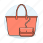 accessory, bags, clothes, designer, handbag, purse, salmon, small, wallet 