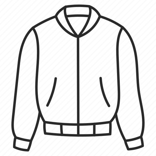 Bomber, jacket, outerwear, apparel, garment, clothes icon - Download on Iconfinder